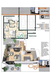 Sremska Kamenica/Mišeluk, urbana vila, 41,5m2 + 6m2 terasa