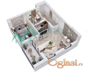 1004812 VRDNIK – STAN 46 m², SMART HOME SISTEM, NOVI STANDARD STANOVANJA 