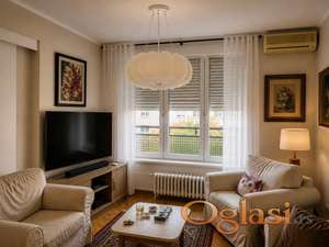 Dorćol 25. maj, 68 m2, namešten, terasa, parking, pogled reka/Linijski park