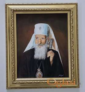 Ulje na platnu - Patrijarh Pavle, prelepa slika!