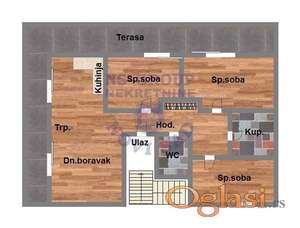 Četvorosoban 106m2 Klisa