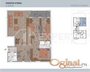 Eksluzivna novogradnja u Čairu, četvorosoban, II sprat, 104 m2