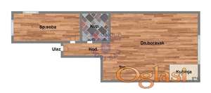 Jednoiposoban stan, 36m2,Adice