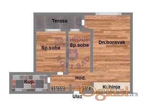 Trosoban stan u izgradnji na Adicama