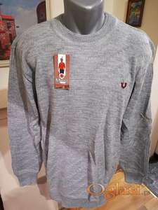 Novi muski zimski dzemper Mustafa u sivoj boji 2XL Novo