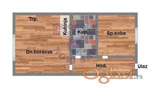 Dvosoban stan na Salajci,42m2