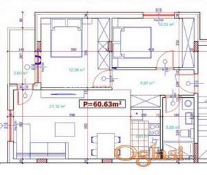 Futog-Trosoban stan 61 m2 u Izgradnji sa Parking Mestom-povrat Pdv-065/385 8880