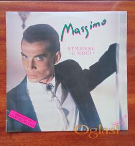 Massimo - Stranac U Noći + Poster ( LP, Jugoton, 1987 )