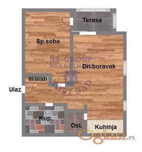 44m2 Dvosoban stan u srcu grada