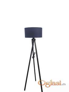 Podna lampa crna/drvo 103