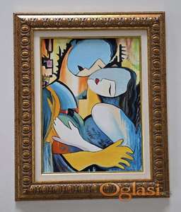 Ulje na platnu - Tihi zagrljaj IV, prelepa slika!