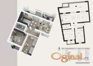 NOVI SAD - PODBARA - 93.58 m2