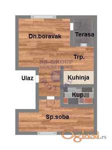 Dvosoban stan u sjajnoj izgradnji na Adicama, 40m2