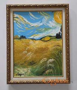 Ulje na platnu - Psenicno polje, prelepo!