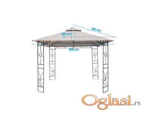Baštenska metalna gazebo tenda PANAMA - samo platno za krov