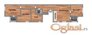 Odličan troiposoban stan na Adicama!