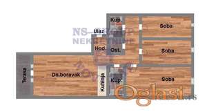 Na prodaju troiposoban stan na Podbari