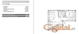 Adice-Lep Jednoiposoban stan 40 m2 u prizemlju-065/385 8880