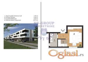 Garsonjera na Adiama,24m2