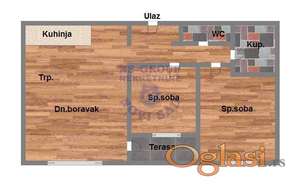 Odličan trosoban stan u izgradnji u Sremskoj Kamenici! 74m2