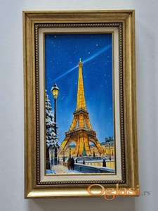 Ulje na platnu - Pariz, prelepa slika!
