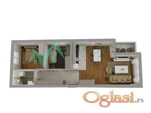 Petrovaradin - Dvoiposoban stan, 65m2 