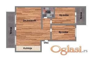 Trosoban stan u izgradnji!