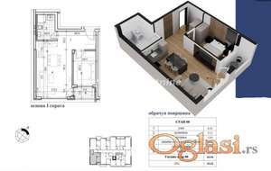 Adice-Jednoiposoban stan 45 m2 na Top lokaciji-mogućnost povrata PDV-a-065/385 8880