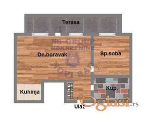 Dvosoban stan na Podbari, 50m2