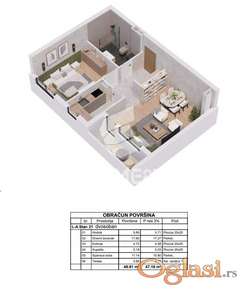 Komforan dvosoban stan na Telepu! ID#1061