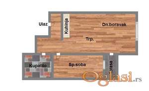 Adice - dvosoban - 43m2 - pdv