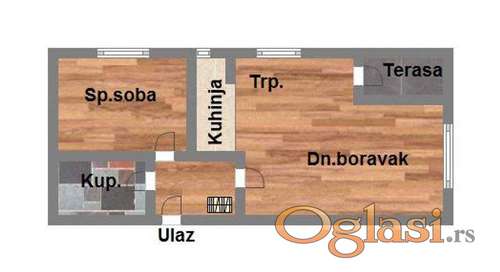 Dvosoban stan u izgradnji na Bulevaru Evrope 44m2