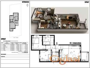 NOVOGRADNJA FUTOG, Direktna prodaja | Troiposoban 67,65 m² + parking | 2. SPRAT