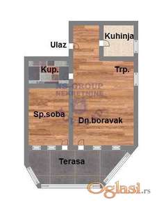 Dvosoban, 42m2 Telep
