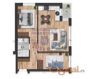 Trosoban stan u izgradnji na Telepu