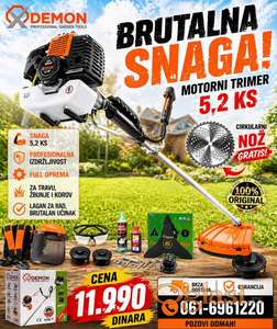 MOTORNI TRIMER DEMON RQ580 – Snaga koja se ne zaustavlja
