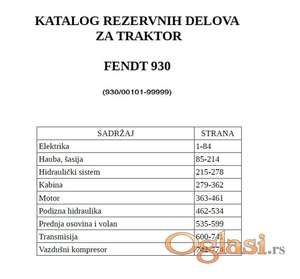 Fendt 930 Vario - Katalog delova