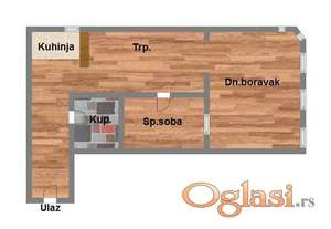 Dvosoban 51m2 Bulevar Evrope