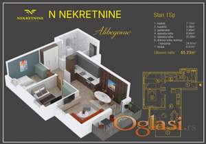 Trosoban stan u kompleksu - direktna prodaja (bez provizije)