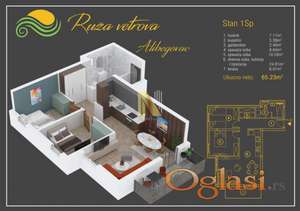 Trosoban stan u kompleksu - direktna prodaja (bez provizije)