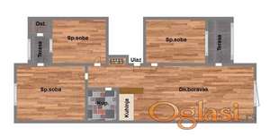 Četvorosoban stan, 89m2, Adice