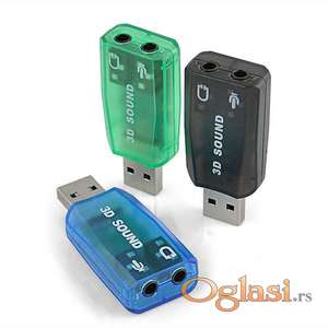 USB Zvučna kartica 3D Audio Sound Card Adapter