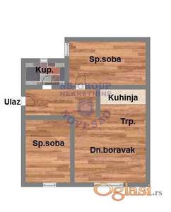 Dvoiposoban stan u izgradnji, 49m2, Telep