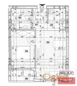 DETELINARA, 40m2, Dvosoban sa pdv