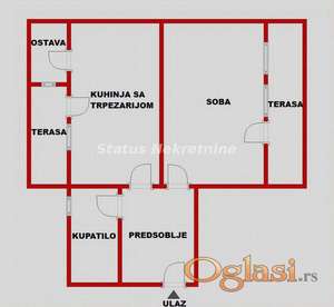 EKSKLUZIVA-Klasičan dvosoban stan u Zmaj Jovinoj ulici-065/3858-888