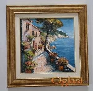 Ulje na platnu - Obala iz snova, prelepa slika!