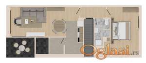 Stan SREMSKA KAMENICA,CENTAR,kv: 54, € 111200, ID: 1019232