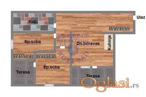 Trosoban stan u izgradnji na Bulevaru patrijarha Pavla