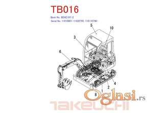Takeuchi TB 016 - Katalog rezervnih delova