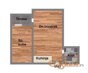 ~ Dvosoban stan u Sremskoj Kamenici sa PDV-om ~